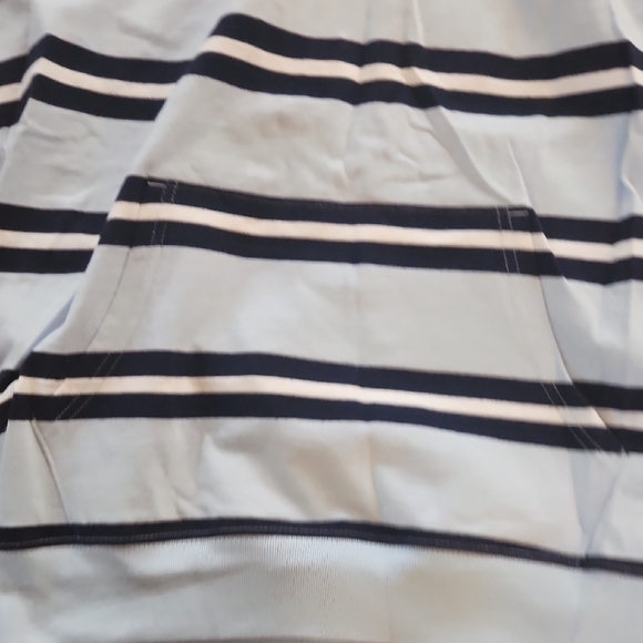 Old NAVY Classic Striped Blue and Black Men's Hoodie Large - Picture 8 of 17